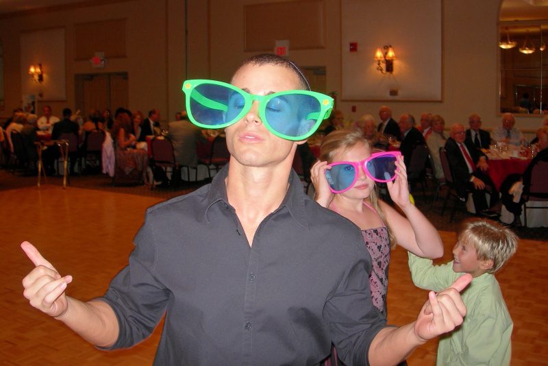 funny with big glasses